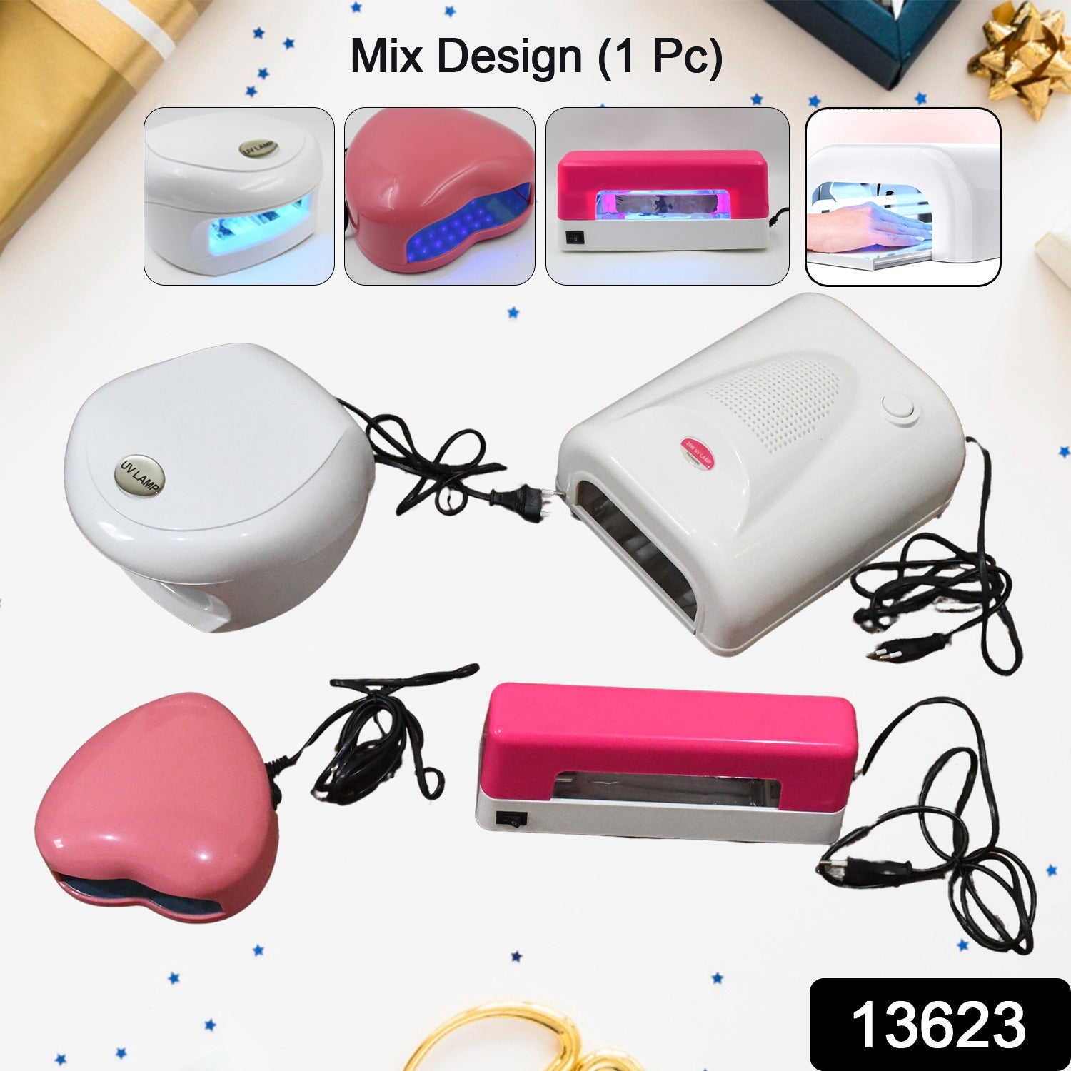 Led Uv Lamp Nail Dryer Gel Nail Lamp Nail Polish Curing Lamp (1 Pc  Mix Design) Led Uv Lamp Nail Dryer Gel Nail Lamp Nail Polish Curing Lamp (1 Pc  Mix Design)